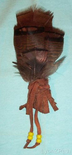 Smudge Fan Turkey Feather Shaman Healing Balance