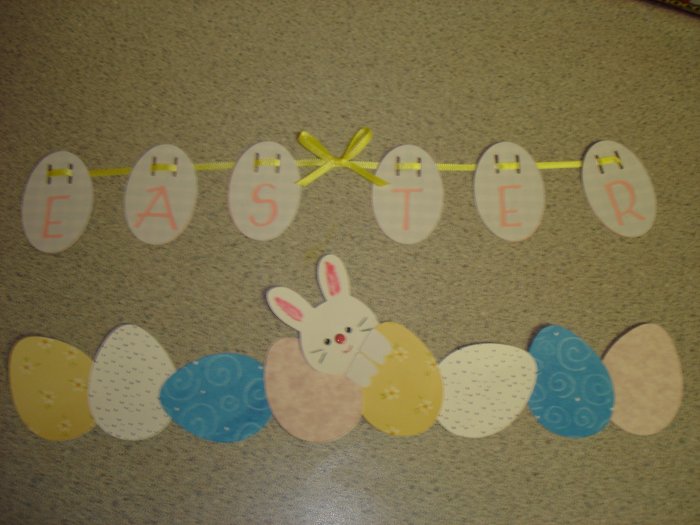 Easter Scrapbook Border Hand Made Craft Item