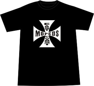 East Coast Mopeds T-shirt - Black MEDIUM