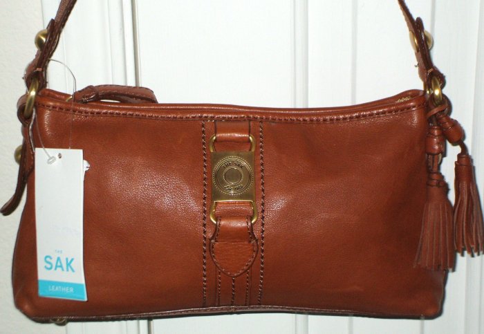 *NWT THE SAK BROWN LEATHER TASSLE HANDBAG/PURSE*SR $99*