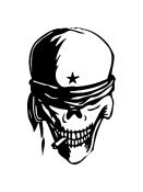 Skull Vinyl Auto Car Truck Window Decal Sticker #sku-002