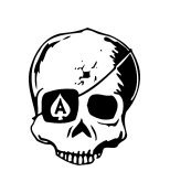 Skull Vinyl Auto Car Truck Window Decal Sticker #sku-005