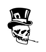 Skull Vinyl Auto Car Truck Window Decal Sticker #sku-006