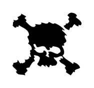 Blurry Effect Skull And Crossed Bones Vinyl Auto Car Truck Window Decal Sticker #sku-013