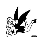 Tinkerbell Cartoon Window Decal Sticker #ctn-001