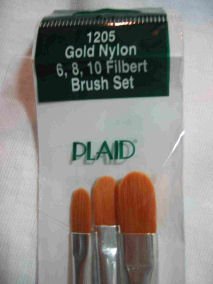 Donna Dewberry One Stroke 1205 Filbert Brush Set 3 Brushes