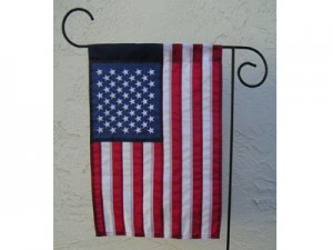 American flag nylon US Garden flag 12 x 18" Sewn July 4th flag
