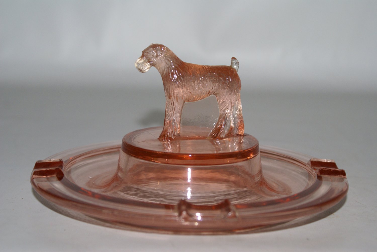 Greenburg Glass Irish Terrier Ashtray