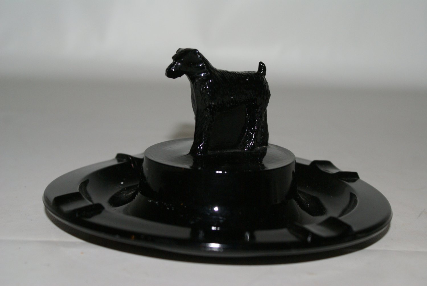Greenburg Glass Irish Terrier Ashtray