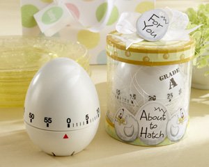 About To Hatch - Kitchen Egg Timer Baby Shower Favor (set of 4)
