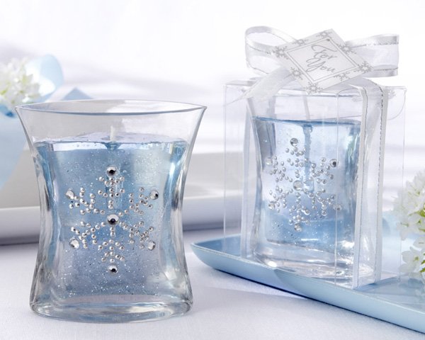 Snowflake Gel Candle