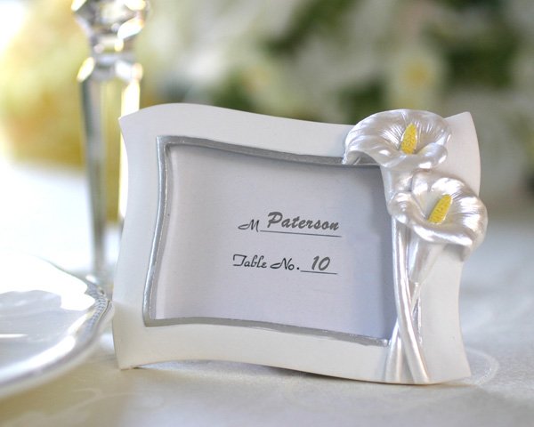 Swaying Calla Lily Pearlescent Place Card/ Photo Frame