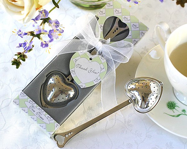 TeaTime Heart Tea Infuser Favor in Teatime Gift Box
