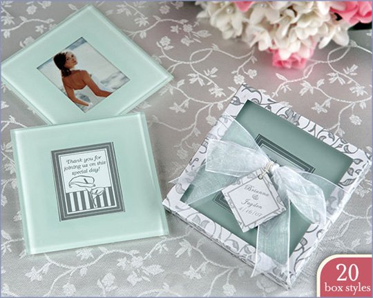 Forever Photo Coasters in Personality Box (20 styles/colors) (Sold as 4 sets of 2 coasters)