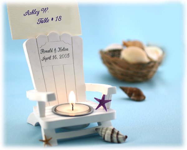 Personalized Adirondack Chair Tealight and Place Card Holder