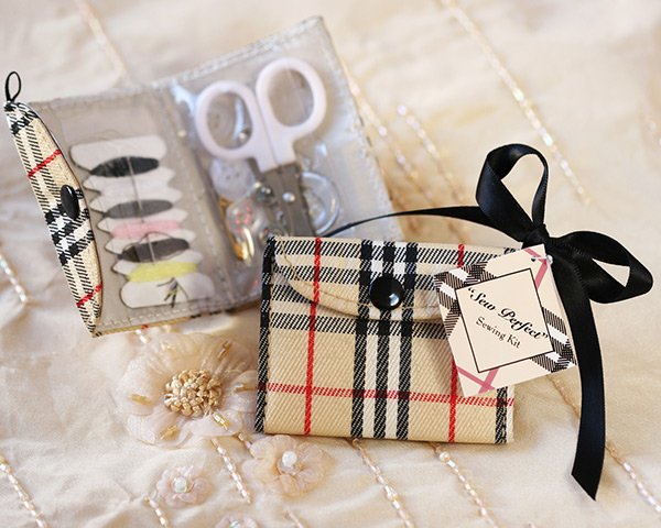 "Sew Perfect" Plaid Sewing Kit