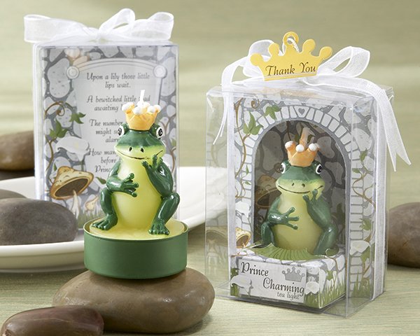 "Prince Charming" Tea Light in Castle Setting Giftbox (Set of Four)