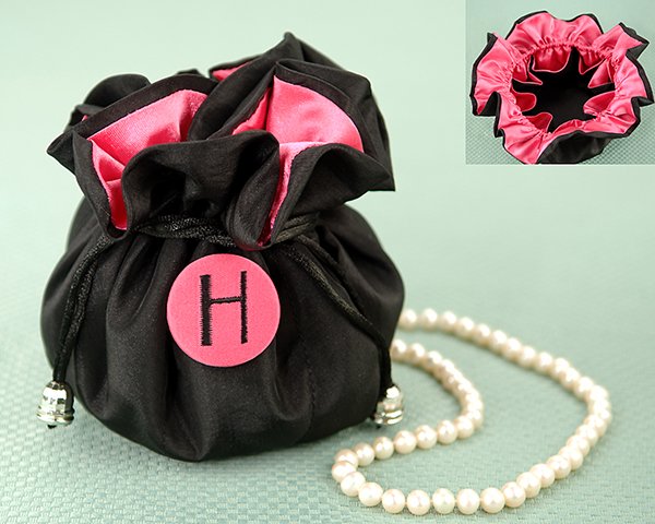 "The Cosmopolitan" Monogrammed Jewelry Pouch
