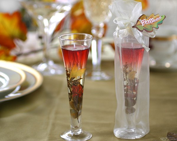 "Fall in Love" Garden Glass Gel Candle