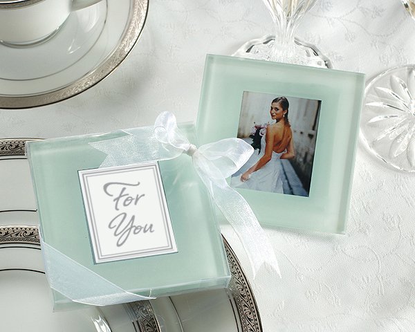 Forever Photo Frosted Glass Coasters