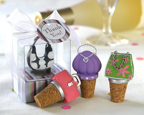 So Pretty Miniature Purse Bottle Stoppers in Gift Box (Set of 4)