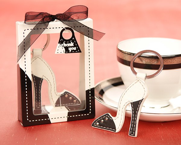 'Sleek and Chic' Leather Stiletto keychain