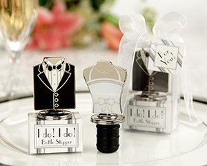 "I Do!" "I Do!" Bride and Groom Bottle Stoppers