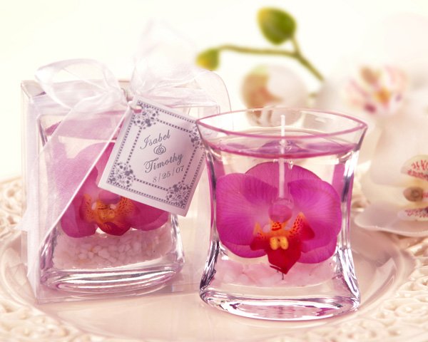 Elegant Orchid Gel Candle