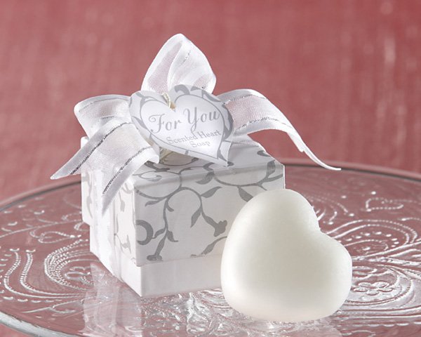 "For You" Scented Heart Soap in Silver Gift Box
