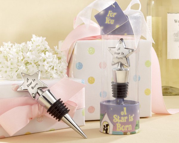 "A Star is Born" Bottle Stopper in Adorable Showcase Display Box