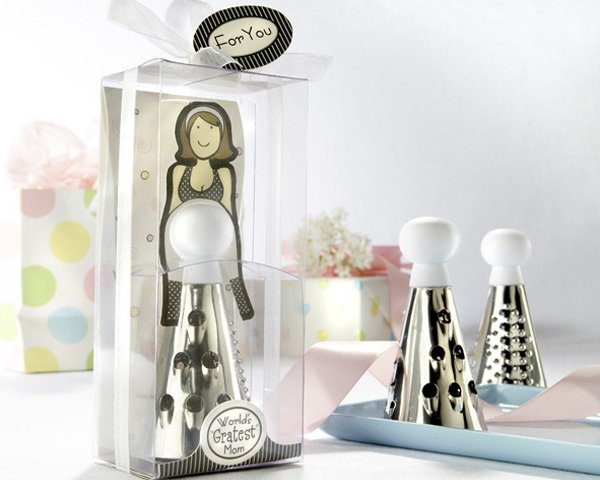 "World's Gratest Mom" Cheese Grater in Gift Box with Organza Bow