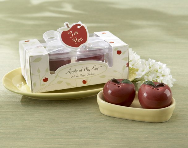 "Apple of My Eye" Ceramic Salt & Pepper Shakers