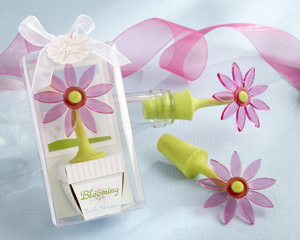 "Blooming" Flower Bottle Stopper in Whimsical Window Gift Box