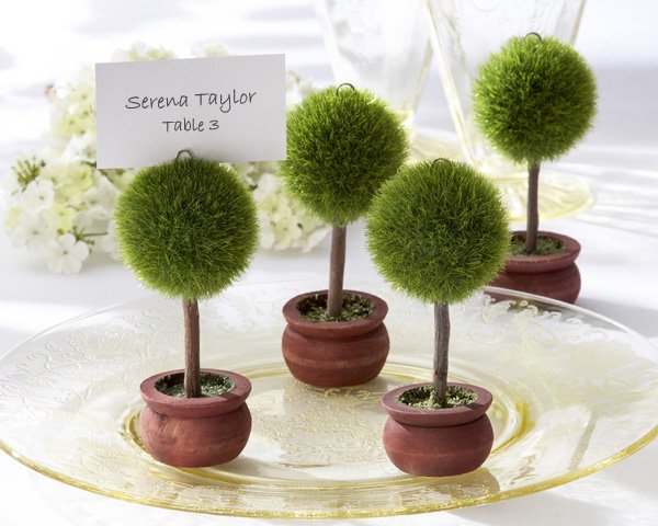 Topiary Photo Holder/Place Card Holder (Set of Four)