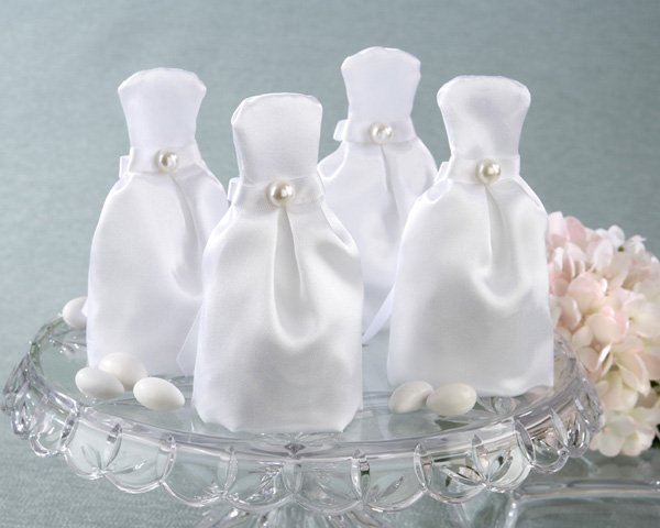 "The Dress" Satin Gown Favor Bag (Set of 12)