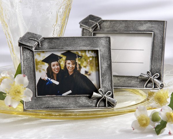 "Graduations" Antique-Finish Photo Frame/Place Card Holder (Set of Four)