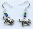 Mustang, Maverick, Bronco Mascot Earrings