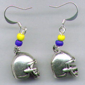Football Helmet Earrings