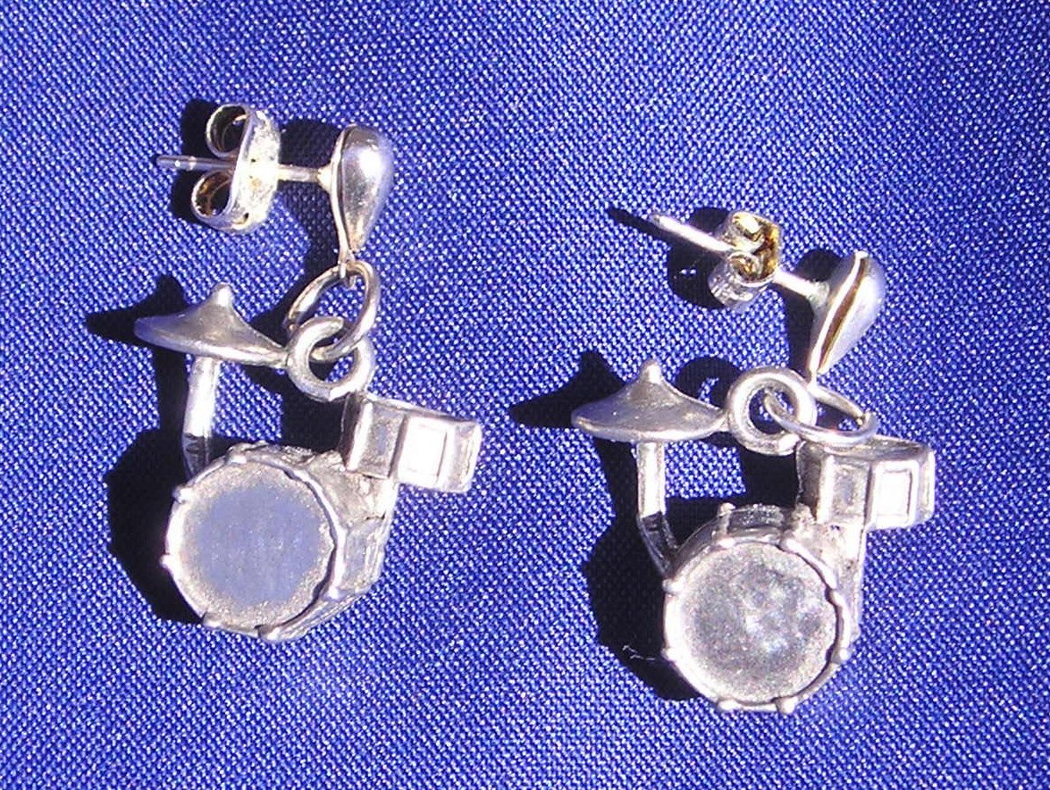 Drum Set Earrings