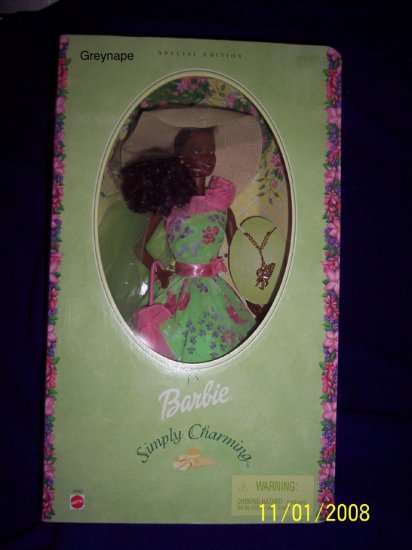 SIMPLY CHARMING AFRICAN AMERICAN BLACK BARBIE DOLL NRFB