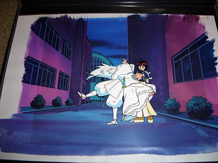 Animation Cel - Tonde Buurin - Keiko & Takuma