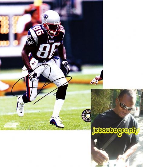 DAVID PATTEN SAINTS SIGNED PATRIOTS 8X10 PHOTO PIC PROOF SIGNING