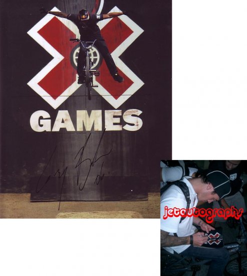 COREY BOHAN SIGNED BMX X GAMES 8X10 PHOTO PIC PROOF SIGNING