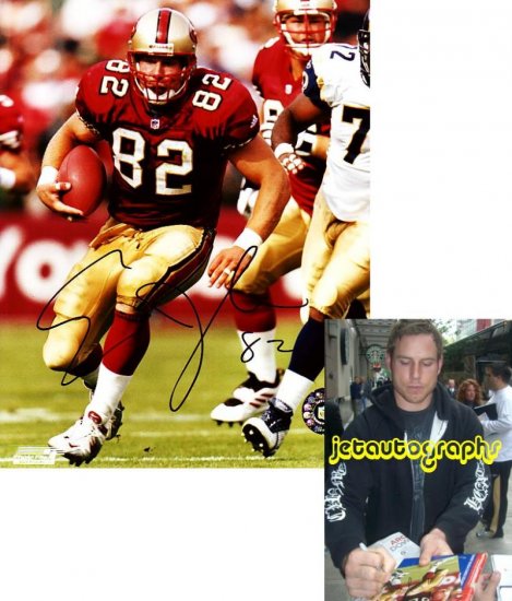 ERIC JOHNSON SAINTS SIGNED 49ERS 8X10 PHOTO PIC PROOF SIGNING
