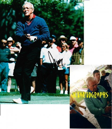 PGA LEGEND ARNOLD PALMER SIGNED CLASSIC 8X10 PHOTO PIC PROOF SIGNING
