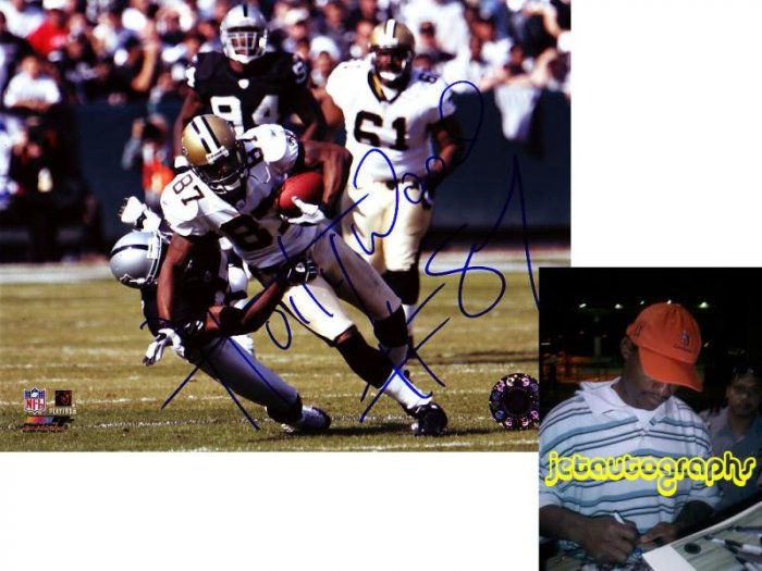 JOE HORN FALCONS SIGNED SAINTS 8X10 PHOTO PIC PROOF SIGNING