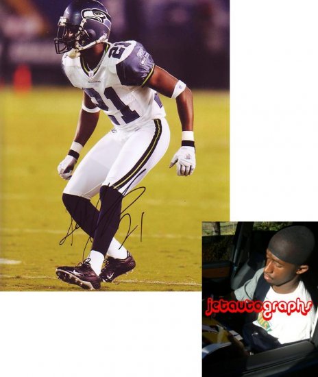 KELLY JENNINGS SIGNED SEAHAWKS 8X10 PHOTO PIC PROOF SIGNING