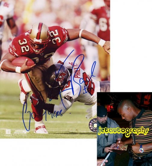 KEVAN BARLOW SIGNED 49ERS 8X10 PHOTO PIC PROOF SIGNING