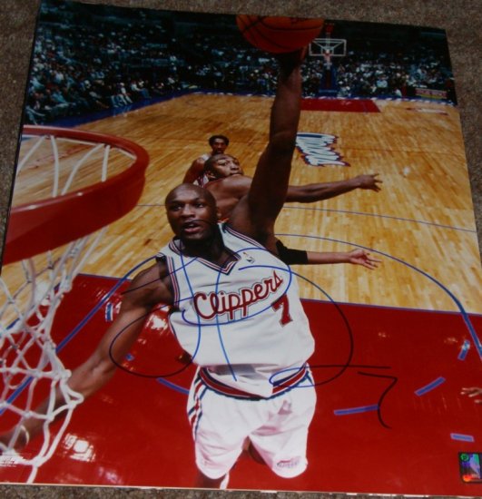 LAMAR ODOM SIGNED CLIPPERS 16X20 PHOTO PIC PROOF SIGNING