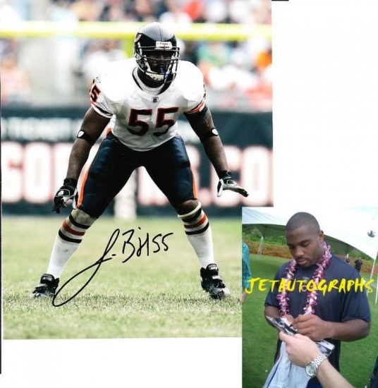 LANCE BRIGGS SIGNED BEARS 8X10 PHOTO PIC PROOF SIGNING